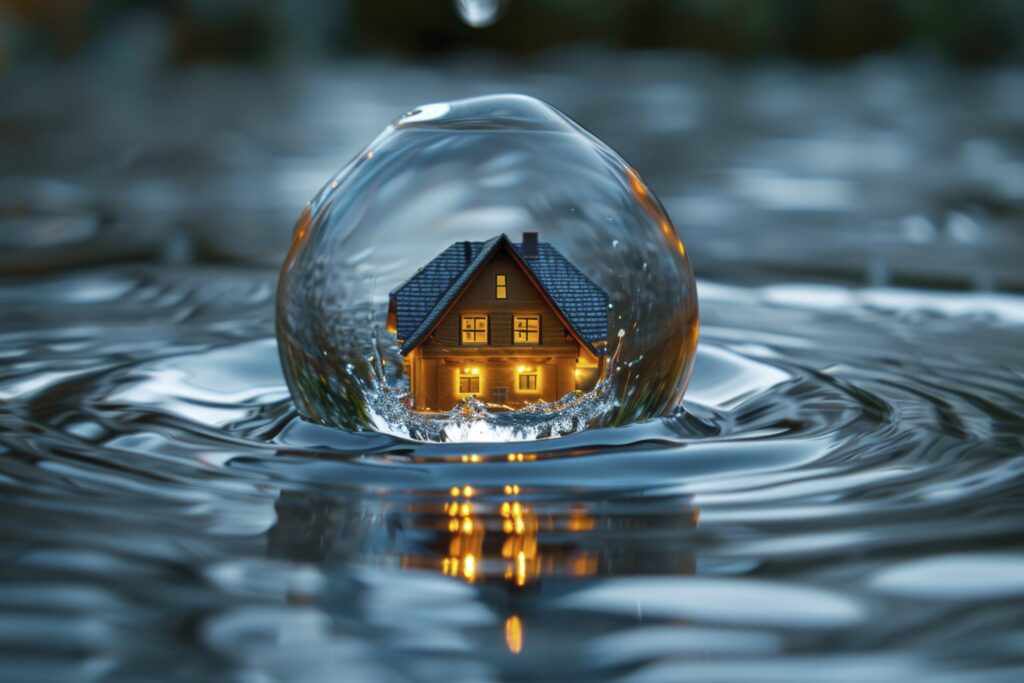 Flood damage in Florida showing why flood insurance coverage is important”